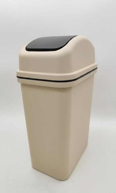 ROYALFORD 10 Litre Swing Lid Dustbin – Compact Plastic Waste Bin 27x17.7x41 cm, Brown Color for Home Use - Al Kabayel Discount CentreROYALFORD 10 Litre Swing Lid Dustbin – Compact Plastic Waste Bin 27x17.7x41 cm, Brown Color for Home UseTrash CanROYALFORDAl Kabayel Discount Centre