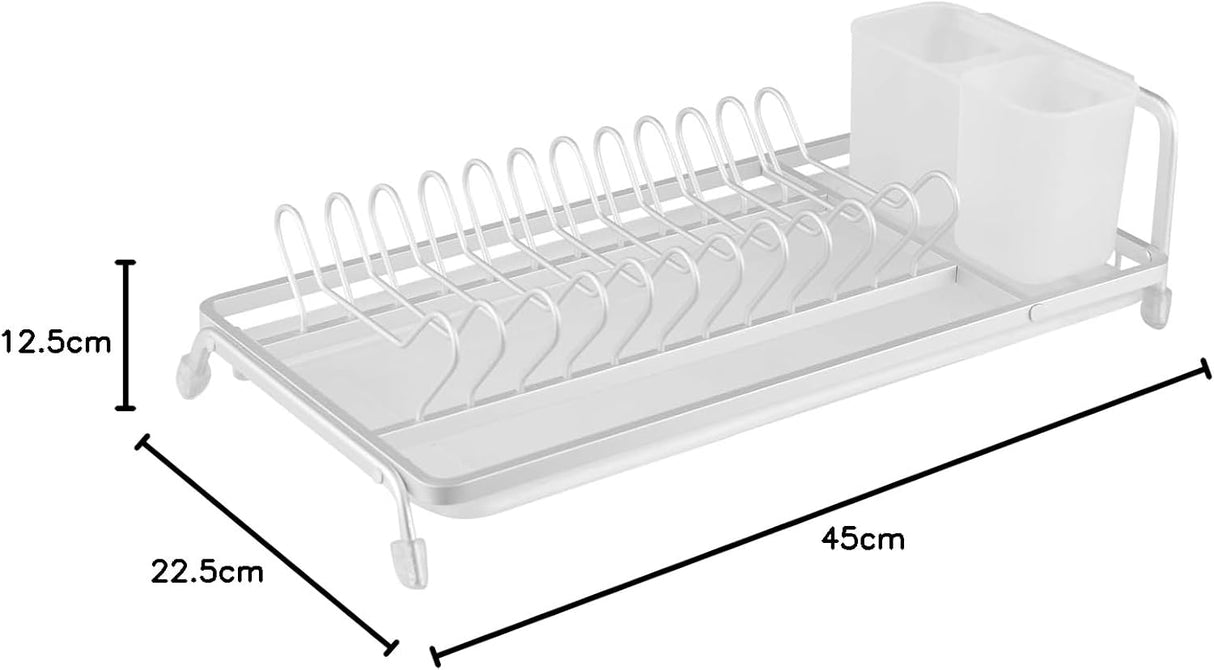 Royalford 11 Plates Aluminum Dish Racks RF12279 Cup Holder Dish Drainer Board Space Saving Kitchen Organizer Dish Drying Rack Countertop Kitchen Utensils Easy Installation - 22.5cm45cmX12.5cm - Al Kabayel Discount CentreRoyalford 11 Plates Aluminum Dish Racks RF12279 Cup Holder Dish Drainer Board Space Saving Kitchen Organizer Dish Drying Rack Countertop Kitchen Utensils Easy Installation - 22.5cm45cmX12.5cmOrganizers & AccessoriesROYALFORDAl Kabayel Discount Centre