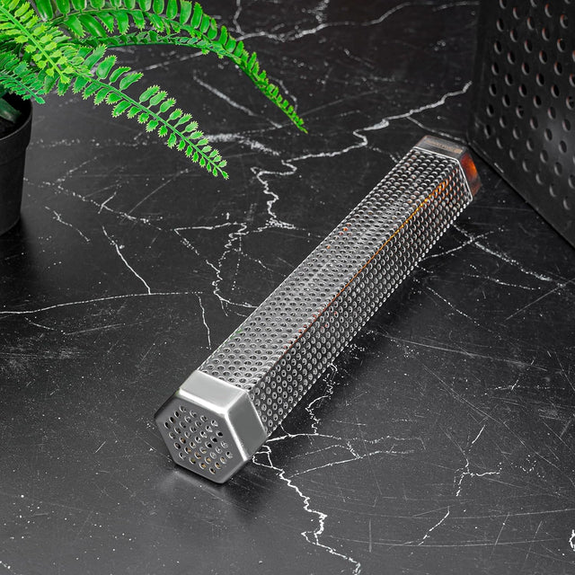 Royalford BBQ Pellet Smoker Tube 12″ RF123457 – Stainless Steel Hexagonal Tube for 5 Hours Hot or Cold Smoking
