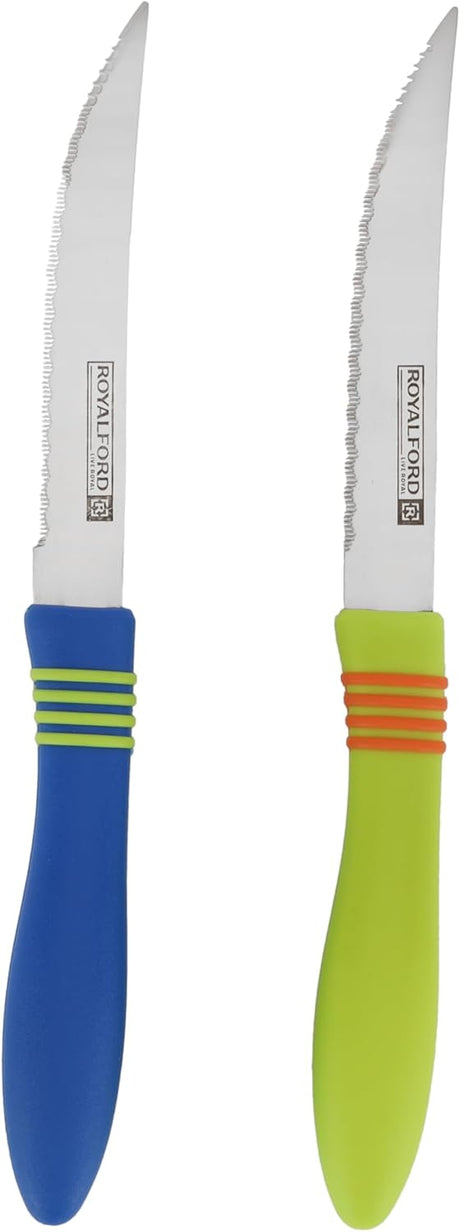 Royalford 2 - Piece Stainless Steel Fruit Knife Set – 22cm Precision Cutting (RF7029) Assorted - Al Kabayel Discount CentreRoyalford 2 - Piece Stainless Steel Fruit Knife Set – 22cm Precision Cutting (RF7029) AssortedKnife & Knife SetsROYALFORDAl Kabayel Discount Centre