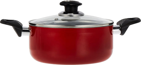 Royalford 20cm Non - Stick Ceramic Casserole with Glass Lid – Durable Red Finish (RF6438) - Al Kabayel Discount CentreRoyalford 20cm Non - Stick Ceramic Casserole with Glass Lid – Durable Red Finish (RF6438)CasserolesROYALFORDAl Kabayel Discount Centre