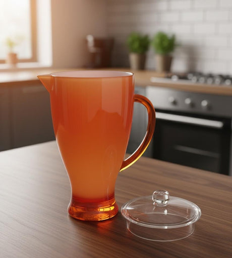 Royalford 2.1 Litre Acrylic Jug Orange Color – Strong Handle, Spill - Free Lid & Ideal for Serving Cold Beverages - Al Kabayel Discount CentreRoyalford 2.1 Litre Acrylic Jug Orange Color – Strong Handle, Spill - Free Lid & Ideal for Serving Cold BeveragesJugsROYALFORDAl Kabayel Discount Centre