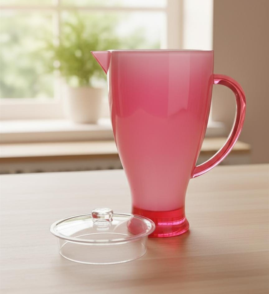 Royalford 2.1 Litre Acrylic Jug Pink Color – Durable, Transparent & Great for Juices and Water - Al Kabayel Discount CentreRoyalford 2.1 Litre Acrylic Jug Pink Color – Durable, Transparent & Great for Juices and WaterJugsROYALFORDAl Kabayel Discount Centre