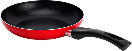Royalford 22cm Aluminum Nonstick Frypan with Stainless Steel Lid RF12519 Strong Body with 3 Layer Coating and Heat Resistant Bakelite Handle Perfect for Frying, Sauting, Tempering/Red - Al Kabayel Discount CentreRoyalford 22cm Aluminum Nonstick Frypan with Stainless Steel Lid RF12519 Strong Body with 3 Layer Coating and Heat Resistant Bakelite Handle Perfect for Frying, Sauting, Tempering/RedFrying Pans & SkilletsROYALFORDAl Kabayel Discount Centre