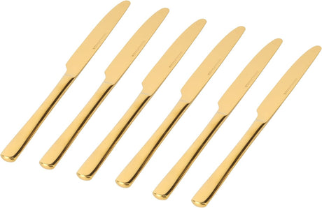 Royalford 24Pcs Gold Silverware Cutlery Set RF12464 Stainless Steel Flatware Kitchen Utensil Western Tableware for Home Restaurant Office Party Forks Spoons and Knife Polished Finished Dishwasher Safe - Al Kabayel Discount CentreRoyalford 24Pcs Gold Silverware Cutlery Set RF12464 Stainless Steel Flatware Kitchen Utensil Western Tableware for Home Restaurant Office Party Forks Spoons and Knife Polished Finished Dishwasher SafeKitchen Utensils & GadgetsROYALFORDAl Kabayel Discount Centre