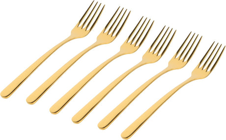 Royalford 24Pcs Gold Silverware Cutlery Set RF12464 Stainless Steel Flatware Kitchen Utensil Western Tableware for Home Restaurant Office Party Forks Spoons and Knife Polished Finished Dishwasher Safe - Al Kabayel Discount CentreRoyalford 24Pcs Gold Silverware Cutlery Set RF12464 Stainless Steel Flatware Kitchen Utensil Western Tableware for Home Restaurant Office Party Forks Spoons and Knife Polished Finished Dishwasher SafeKitchen Utensils & GadgetsROYALFORDAl Kabayel Discount Centre