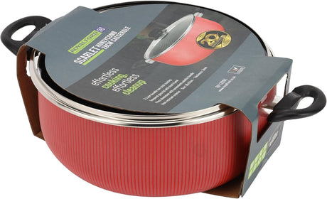 Royalford 28cm Honeycomb Non - Stick Casserole with Lid – Multi - Cook Compatible (RF12891) - Al Kabayel Discount CentreRoyalford 28cm Honeycomb Non - Stick Casserole with Lid – Multi - Cook Compatible (RF12891)CasserolesROYALFORDAl Kabayel Discount Centre