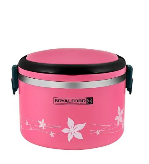 ROYALFORD 2in1 Lunch Box 1000ml, Stainless Steel, Pink - RF5651 - Al Kabayel Discount CentreROYALFORD 2in1 Lunch Box 1000ml, Stainless Steel, Pink - RF5651Food ContainersROYALFORDAl Kabayel Discount Centre