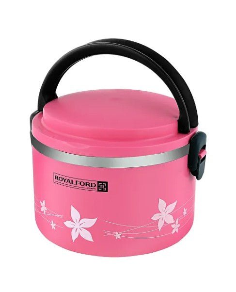 ROYALFORD 2in1 Lunch Box 1000ml, Stainless Steel, Pink - RF5651 - Al Kabayel Discount CentreROYALFORD 2in1 Lunch Box 1000ml, Stainless Steel, Pink - RF5651Food ContainersROYALFORDAl Kabayel Discount Centre