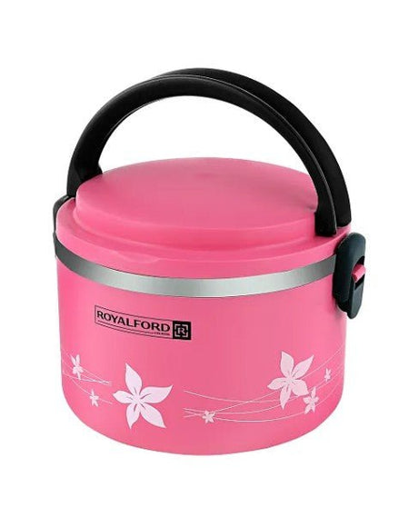 ROYALFORD 2in1 Lunch Box 1000ml, Stainless Steel, Pink - RF5651 - Al Kabayel Discount CentreROYALFORD 2in1 Lunch Box 1000ml, Stainless Steel, Pink - RF5651Food ContainersROYALFORDAl Kabayel Discount Centre