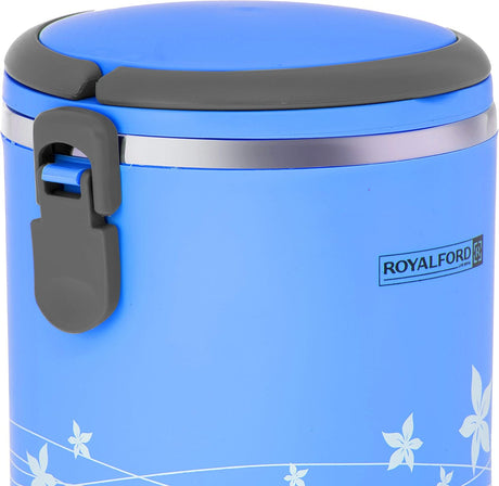 ROYALFORD 2in1 Lunch Box 1.8 Liter, Stainless Steel, Blue - RF5650BL - Al Kabayel Discount CentreROYALFORD 2in1 Lunch Box 1.8 Liter, Stainless Steel, Blue - RF5650BLFood ContainersROYALFORDAl Kabayel Discount Centre