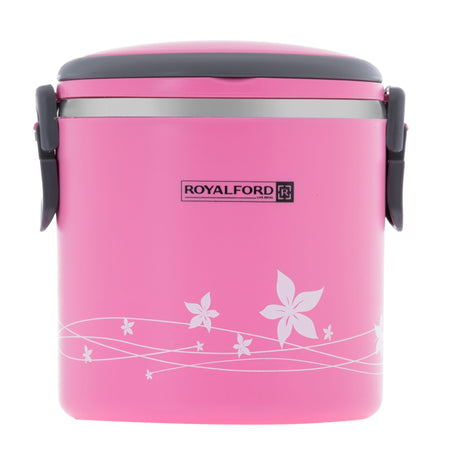 ROYALFORD 2in1 Lunch Box 1.8 Liter, Stainless Steel, Pink - RF5650PN - Al Kabayel Discount CentreROYALFORD 2in1 Lunch Box 1.8 Liter, Stainless Steel, Pink - RF5650PNFood ContainersROYALFORDAl Kabayel Discount Centre