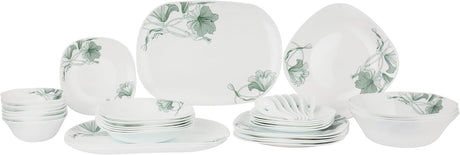 Royalford 36pcs Opalware Dinner Set Square, Includes Serving Platters, Dinner, Soup and Desserts Plates, Side Bowls and Spoons Dishwasher - Safe, Freezer and Microwave Safe, RF12880 - Al Kabayel Discount CentreRoyalford 36pcs Opalware Dinner Set Square, Includes Serving Platters, Dinner, Soup and Desserts Plates, Side Bowls and Spoons Dishwasher - Safe, Freezer and Microwave Safe, RF12880Dinnerware SetsROYALFORDAl Kabayel Discount Centre