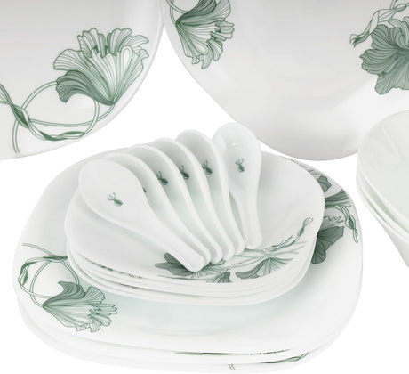 Royalford 36pcs Opalware Dinner Set Square, Includes Serving Platters, Dinner, Soup and Desserts Plates, Side Bowls and Spoons Dishwasher - Safe, Freezer and Microwave Safe, RF12880 - Al Kabayel Discount CentreRoyalford 36pcs Opalware Dinner Set Square, Includes Serving Platters, Dinner, Soup and Desserts Plates, Side Bowls and Spoons Dishwasher - Safe, Freezer and Microwave Safe, RF12880Dinnerware SetsROYALFORDAl Kabayel Discount Centre