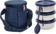 Royalford 3pcs Stainless Steel Lunch Box with Carry Bag RF13042 Insulated Construction 350ml each BPA - Free, Airtight Silicone Lids to Keep Food Fresh Spoon Included - Al Kabayel Discount CentreRoyalford 3pcs Stainless Steel Lunch Box with Carry Bag RF13042 Insulated Construction 350ml each BPA - Free, Airtight Silicone Lids to Keep Food Fresh Spoon IncludedLunch BoxROYALFORDAl Kabayel Discount Centre