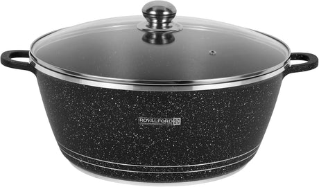 Royalford 40 cm Die Cast Casserole - RF12704/ Non - Stick Cookware with Granite Coating, Compatible with Hot Plate, Halogen, Gas Cooktops - Al Kabayel Discount CentreRoyalford 40 cm Die Cast Casserole - RF12704/ Non - Stick Cookware with Granite Coating, Compatible with Hot Plate, Halogen, Gas CooktopsCasserolesROYALFORDAl Kabayel Discount Centre
