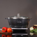 Royalford 40 cm Die Cast Casserole - RF12704/ Non - Stick Cookware with Granite Coating, Compatible with Hot Plate, Halogen, Gas Cooktops - Al Kabayel Discount CentreRoyalford 40 cm Die Cast Casserole - RF12704/ Non - Stick Cookware with Granite Coating, Compatible with Hot Plate, Halogen, Gas CooktopsCasserolesROYALFORDAl Kabayel Discount Centre