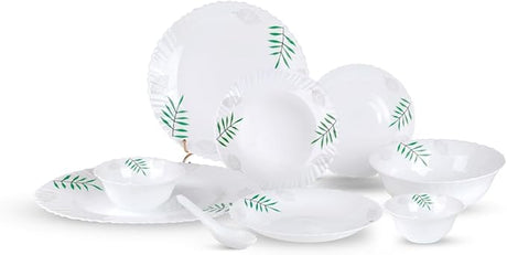 Royalford 42pcs Opalware Dinner Set Includes Serving Platters, Dinner, Soup and Desserts Plates, Side Bowls and Spoons Dishwasher - Safe, Freezer and Microwave Safe, RF12882 - Al Kabayel Discount CentreRoyalford 42pcs Opalware Dinner Set Includes Serving Platters, Dinner, Soup and Desserts Plates, Side Bowls and Spoons Dishwasher - Safe, Freezer and Microwave Safe, RF12882Dinnerware SetsROYALFORDAl Kabayel Discount Centre