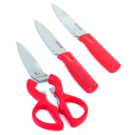 Royalford 4pcs kitchen Gadget Set Includes 2pcs Knife, 1Pc Scissor, 1pc Cutting Board, RF6968RD - Al Kabayel Discount CentreRoyalford 4pcs kitchen Gadget Set Includes 2pcs Knife, 1Pc Scissor, 1pc Cutting Board, RF6968RDKitchen Utensils & GadgetsROYALFORDAl Kabayel Discount Centre