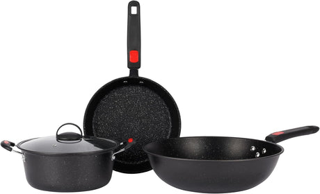 Royalford 4pcs Non-Stick Cookware Set RF13173 - Al Kabayel Discount CentreRoyalford 4pcs Non-Stick Cookware Set RF13173Cookware SetROYALFORDAl Kabayel Discount Centre