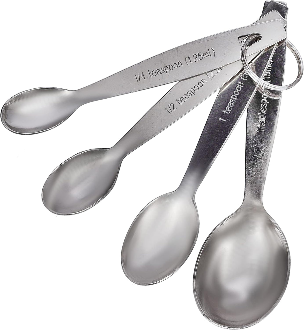 ROYALFORD 4pcs Stainless Steel Measuring Oval Spoon Set(1.25ml, 2.5ml, 5ml, 15ml) - RF10064 - Al Kabayel Discount CentreROYALFORD 4pcs Stainless Steel Measuring Oval Spoon Set(1.25ml, 2.5ml, 5ml, 15ml) - RF10064Cookware AccessoriesROYALFORDAl Kabayel Discount Centre