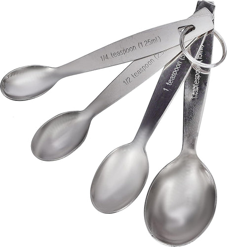 ROYALFORD 4pcs Stainless Steel Measuring Oval Spoon Set(1.25ml, 2.5ml, 5ml, 15ml) - RF10064 - Al Kabayel Discount CentreROYALFORD 4pcs Stainless Steel Measuring Oval Spoon Set(1.25ml, 2.5ml, 5ml, 15ml) - RF10064Cookware AccessoriesROYALFORDAl Kabayel Discount Centre