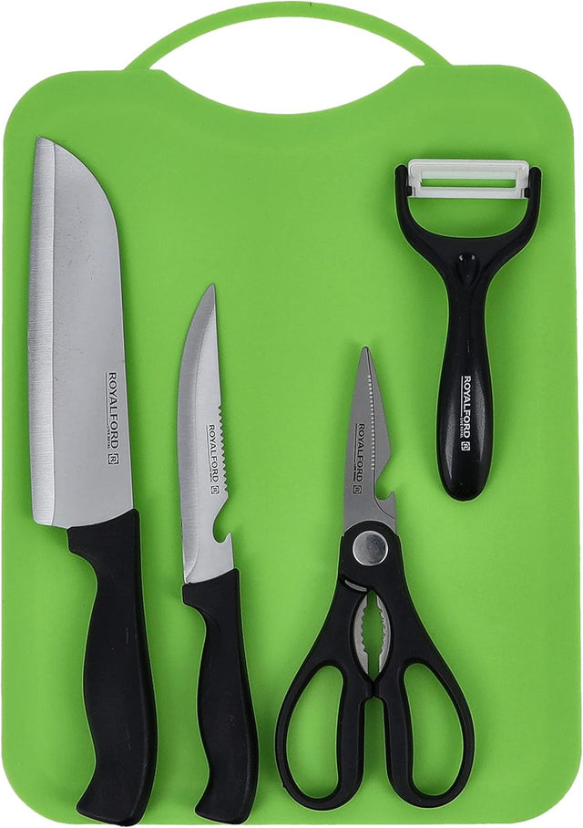 RoyalFord 5-Piece Kitchen Gadget Set - Stainless Steel & PP - RF10677 - Multicolor - Al Kabayel Discount CentreRoyalFord 5-Piece Kitchen Gadget Set - Stainless Steel & PP - RF10677 - MulticolorKitchen Utensils & GadgetsROYALFORDAl Kabayel Discount Centre