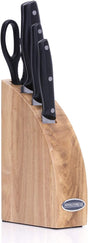 Royalford 5 - Piece Kitchen Tool & Knife Set with Portable Block – Multi - Use Set (RF7011) - Al Kabayel Discount CentreRoyalford 5 - Piece Kitchen Tool & Knife Set with Portable Block – Multi - Use Set (RF7011)Kitchen Utensils & GadgetsROYALFORDAl Kabayel Discount Centre