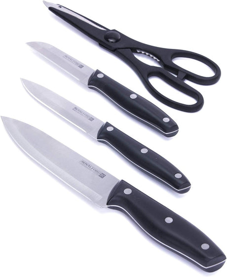Royalford 5 - Piece Kitchen Tool & Knife Set with Portable Block – Multi - Use Set (RF7011) - Al Kabayel Discount CentreRoyalford 5 - Piece Kitchen Tool & Knife Set with Portable Block – Multi - Use Set (RF7011)Kitchen Utensils & GadgetsROYALFORDAl Kabayel Discount Centre