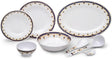 Royalford 56-Piece Melamine Ware Dinner Set RF12489 – Blue & Gold Elegance - Al Kabayel Discount CentreRoyalford 56-Piece Melamine Ware Dinner Set RF12489 – Blue & Gold EleganceDinnerware SetsROYALFORDAl Kabayel Discount Centre