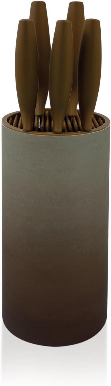 Royalford 6 - Piece Kitchen Knife Set with Block – Non - Stick Stainless Steel Blades (RF12117) Assorted Color - Al Kabayel Discount CentreRoyalford 6 - Piece Kitchen Knife Set with Block – Non - Stick Stainless Steel Blades (RF12117) Assorted ColorKnife & Knife SetsROYALFORDAl Kabayel Discount Centre