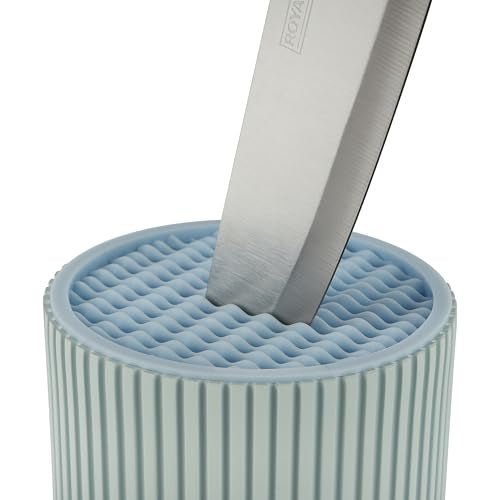 ROYALFORD 6pcs Knives Set with Holder(3.5" Paring Knife, 5" Utility Knife, 8" Slicer Knife, 8" Chef Knife, 4.5" Steak Knife, PP+TPR Knife Holder 11cm*23cm), Extra - Sharp Stainless Steel Blades and PP Handles - Al Kabayel Discount CentreROYALFORD 6pcs Knives Set with Holder(3.5" Paring Knife, 5" Utility Knife, 8" Slicer Knife, 8" Chef Knife, 4.5" Steak Knife, PP+TPR Knife Holder 11cm*23cm), Extra - Sharp Stainless Steel Blades and PP HandlesCookware AccessoriesROYALFORDAl Kabayel Discount Centre