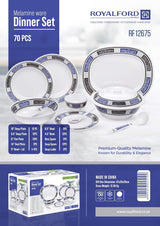 Royalford 70pcs Melamineware Dinner Set Includes Deep, Flat and Oval Plates, Serving Bowls and Rice Spoon, Soup Spoons and Ladle/Dishwasher - Safe and Freezer - Friendly - RF12675 - Al Kabayel Discount CentreRoyalford 70pcs Melamineware Dinner Set Includes Deep, Flat and Oval Plates, Serving Bowls and Rice Spoon, Soup Spoons and Ladle/Dishwasher - Safe and Freezer - Friendly - RF12675Dinnerware SetsROYALFORDAl Kabayel Discount Centre