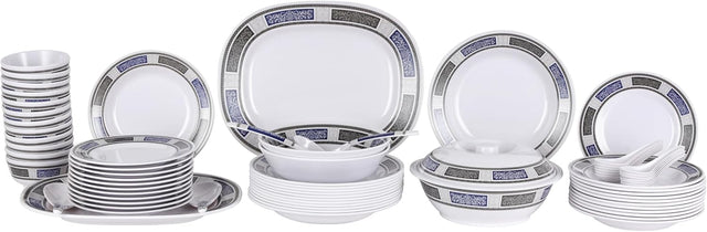 Royalford 70pcs Melamineware Dinner Set Includes Deep, Flat and Oval Plates, Serving Bowls and Rice Spoon, Soup Spoons and Ladle/Dishwasher - Safe and Freezer - Friendly - RF12675 - Al Kabayel Discount CentreRoyalford 70pcs Melamineware Dinner Set Includes Deep, Flat and Oval Plates, Serving Bowls and Rice Spoon, Soup Spoons and Ladle/Dishwasher - Safe and Freezer - Friendly - RF12675Dinnerware SetsROYALFORDAl Kabayel Discount Centre