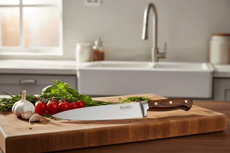 Royalford 8 - Inch Chef Knife with Wooden Handle – Premium Stainless Steel Blade (RF4110) - Al Kabayel Discount CentreRoyalford 8 - Inch Chef Knife with Wooden Handle – Premium Stainless Steel Blade (RF4110)Knife & Knife SetsROYALFORDAl Kabayel Discount Centre