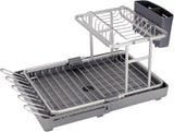 Royalford 8 Plates Aluminum Dish Racks RF12280 Cup Holder Dish Drainer Board Space Saving Kitchen Organizer Dish Drying Rack Countertop Kitchen Utensils Easy Installation - 31.5DcmX28cmX11.5cm - Al Kabayel Discount CentreRoyalford 8 Plates Aluminum Dish Racks RF12280 Cup Holder Dish Drainer Board Space Saving Kitchen Organizer Dish Drying Rack Countertop Kitchen Utensils Easy Installation - 31.5DcmX28cmX11.5cmOrganizers & AccessoriesROYALFORDAl Kabayel Discount Centre