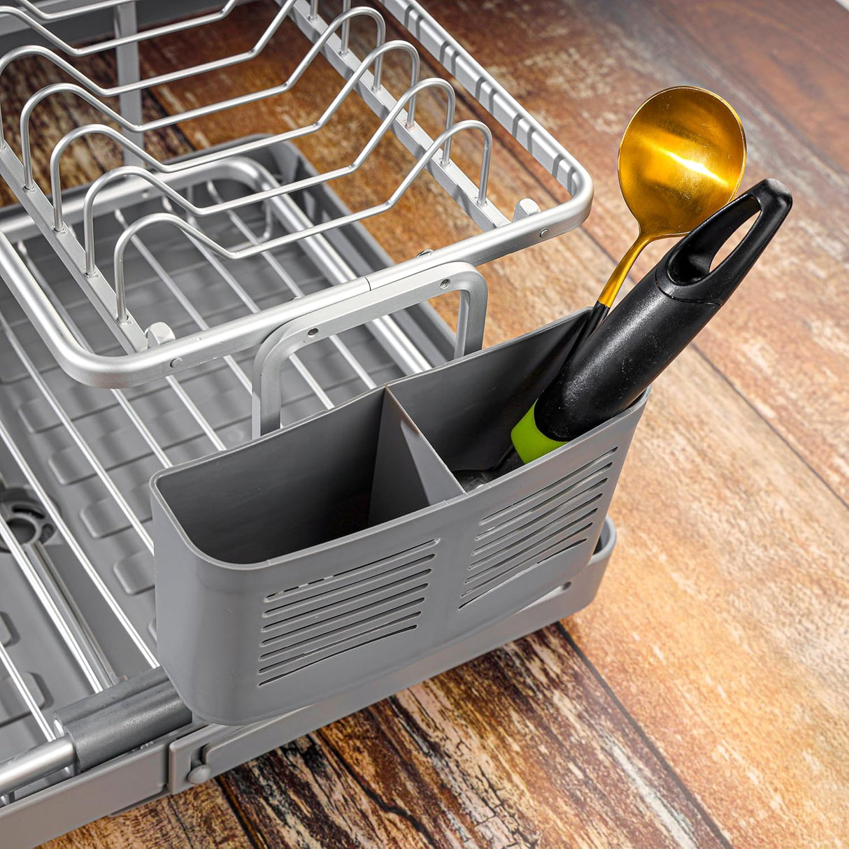 Royalford 8 Plates Aluminum Dish Racks RF12280 Cup Holder Dish Drainer Board Space Saving Kitchen Organizer Dish Drying Rack Countertop Kitchen Utensils Easy Installation - 31.5DcmX28cmX11.5cm - Al Kabayel Discount CentreRoyalford 8 Plates Aluminum Dish Racks RF12280 Cup Holder Dish Drainer Board Space Saving Kitchen Organizer Dish Drying Rack Countertop Kitchen Utensils Easy Installation - 31.5DcmX28cmX11.5cmOrganizers & AccessoriesROYALFORDAl Kabayel Discount Centre