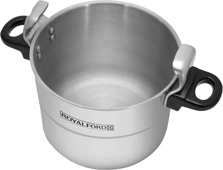 Royalford 9L Aluminium Pressure Cooker with Safety Valve – RF359PC9 - Al Kabayel Discount CentreRoyalford 9L Aluminium Pressure Cooker with Safety Valve – RF359PC9Pressure CookersROYALFORDAl Kabayel Discount Centre