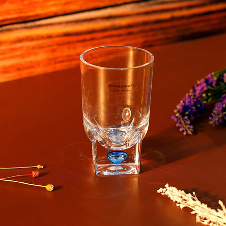 Royalford Acrylic Glass With Crystal Base - Water Cup Drinking Glass 240ml - Al Kabayel Discount CentreRoyalford Acrylic Glass With Crystal Base - Water Cup Drinking Glass 240mlTumblerROYALFORDAl Kabayel Discount Centre
