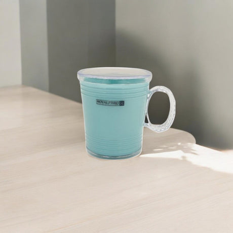 Royalford Acrylic Plastic Water Cup With Cap Turquoise Color 300ML - Al Kabayel Discount CentreRoyalford Acrylic Plastic Water Cup With Cap Turquoise Color 300MLMugsROYALFORDAl Kabayel Discount Centre