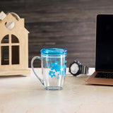 Royalford Acrylic Transparent Mug with Lid 350ml, Blue - Al Kabayel Discount CentreRoyalford Acrylic Transparent Mug with Lid 350ml, BlueMugsROYALFORDAl Kabayel Discount Centre
