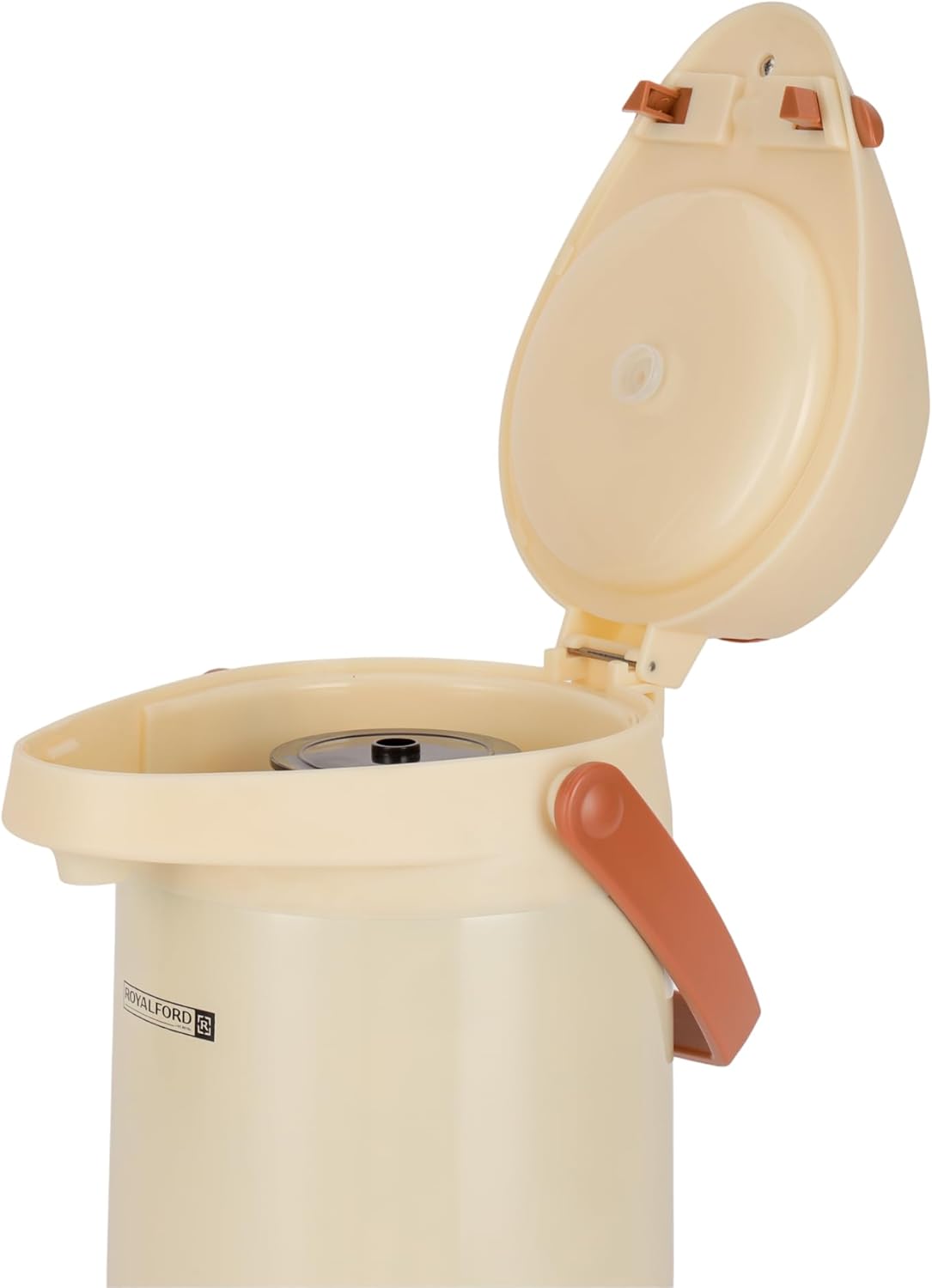 Royalford Airpot Vaccum Flask 3000ml, Double Wall Vaccum Insulation, 18Hrs Hot & 24Hrs Cold, Off White - RF12148 - Al Kabayel Discount CentreRoyalford Airpot Vaccum Flask 3000ml, Double Wall Vaccum Insulation, 18Hrs Hot & 24Hrs Cold, Off White - RF12148ThermosROYALFORDAl Kabayel Discount Centre
