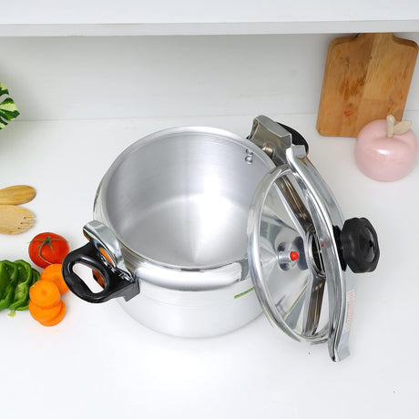 Royalford Aluminium Alloy Pressure Cooker 15 Liter, Silver - RF11177 - Al Kabayel Discount CentreRoyalford Aluminium Alloy Pressure Cooker 15 Liter, Silver - RF11177Pressure CookersROYALFORDAl Kabayel Discount Centre