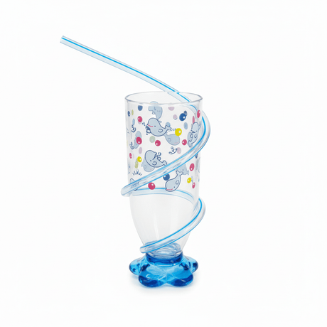 Royalford Beluga Acrylic Drinking Glass with External Spiral Glass Straw | 140ml | Clear & Blue — Whale Print Edition - Al Kabayel Discount CentreRoyalford Beluga Acrylic Drinking Glass with External Spiral Glass Straw | 140ml | Clear & Blue — Whale Print EditionTumblersAKDCAl Kabayel Discount Centre
