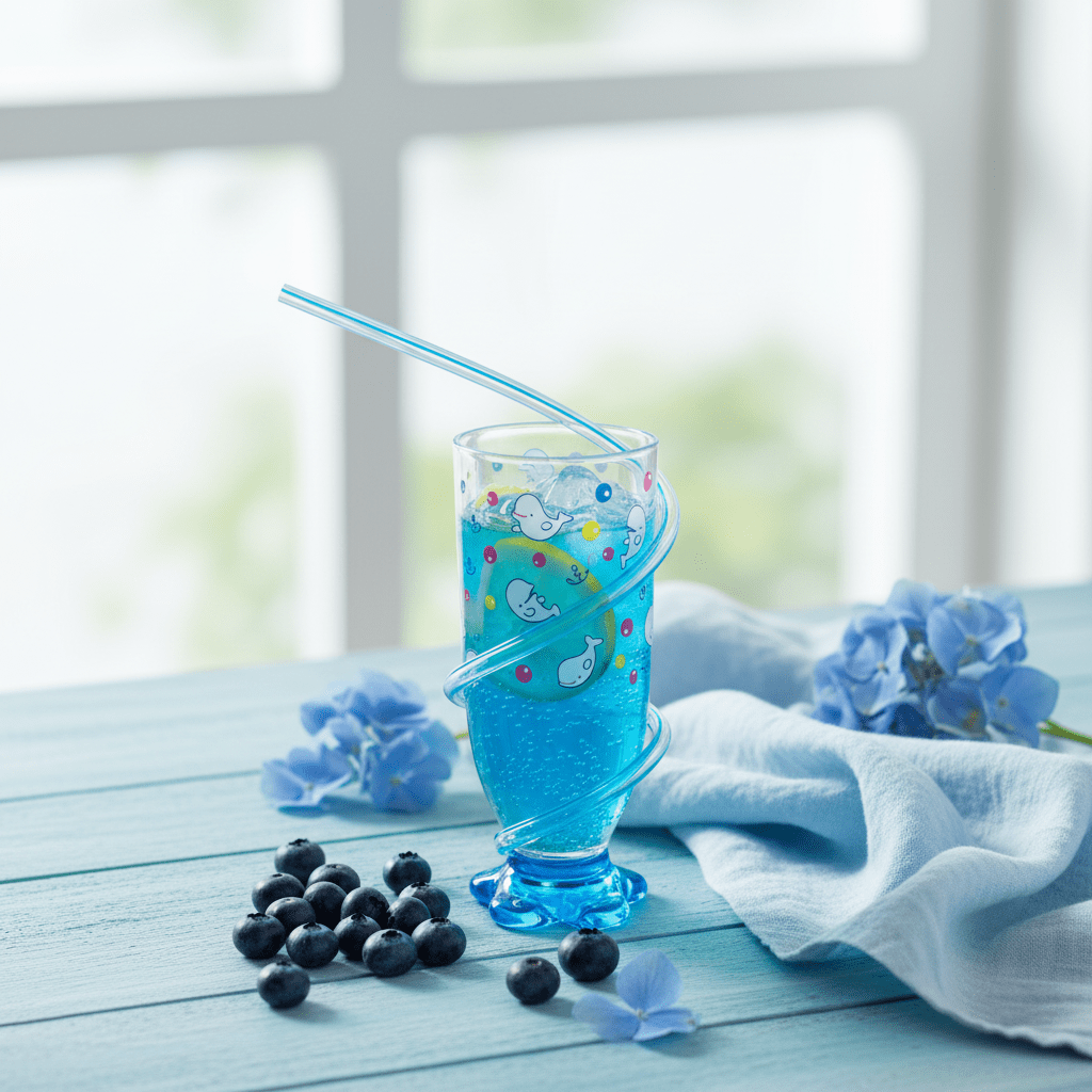 Royalford Beluga Acrylic Drinking Glass with External Spiral Glass Straw | 140ml | Clear & Blue — Whale Print Edition - Al Kabayel Discount CentreRoyalford Beluga Acrylic Drinking Glass with External Spiral Glass Straw | 140ml | Clear & Blue — Whale Print EditionTumblersAKDCAl Kabayel Discount Centre