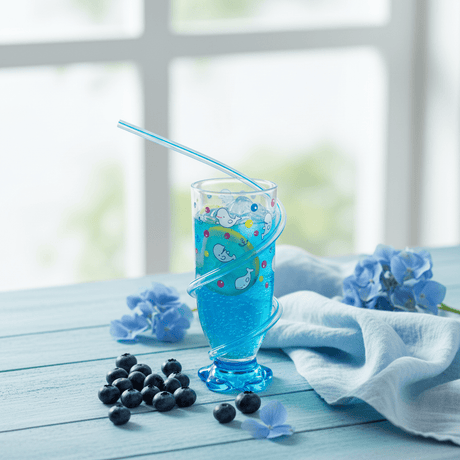 Royalford Beluga Acrylic Drinking Glass with External Spiral Glass Straw | 140ml | Clear & Blue — Whale Print Edition - Al Kabayel Discount CentreRoyalford Beluga Acrylic Drinking Glass with External Spiral Glass Straw | 140ml | Clear & Blue — Whale Print EditionTumblersAKDCAl Kabayel Discount Centre