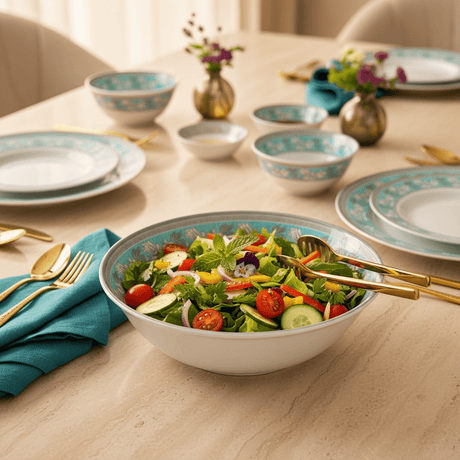 Royalford Blue Accent Melamine Bowl – 8.5" White - Al Kabayel Discount CentreRoyalford Blue Accent Melamine Bowl – 8.5" WhiteBowlsROYALFORDAl Kabayel Discount Centre