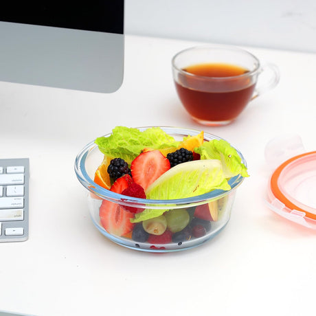 ROYALFORD Borosilicate Glass Air - Tight Container 620ml, 14.9cm*5.9cm - RF9502 - Al Kabayel Discount CentreROYALFORD Borosilicate Glass Air - Tight Container 620ml, 14.9cm*5.9cm - RF9502Food ContainersROYALFORDAl Kabayel Discount Centre