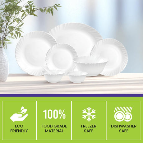 Royalford Classic Opalware 40pcs Dinner Set, RF12658 - Al Kabayel Discount CentreRoyalford Classic Opalware 40pcs Dinner Set, RF12658Dinnerware SetsROYALFORDAl Kabayel Discount Centre