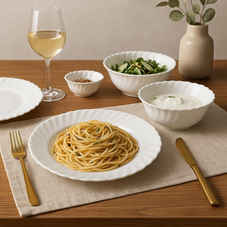 Royalford Classic Opalware 40pcs Dinner Set, RF12658 - Al Kabayel Discount CentreRoyalford Classic Opalware 40pcs Dinner Set, RF12658Dinnerware SetsROYALFORDAl Kabayel Discount Centre